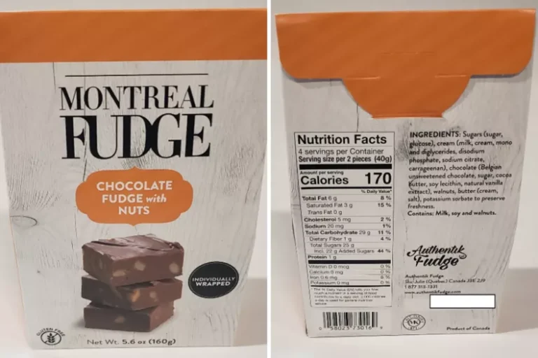 RECALL UPDATE: Fudge Recall Update As FDA Sets Risk Level Over Mold